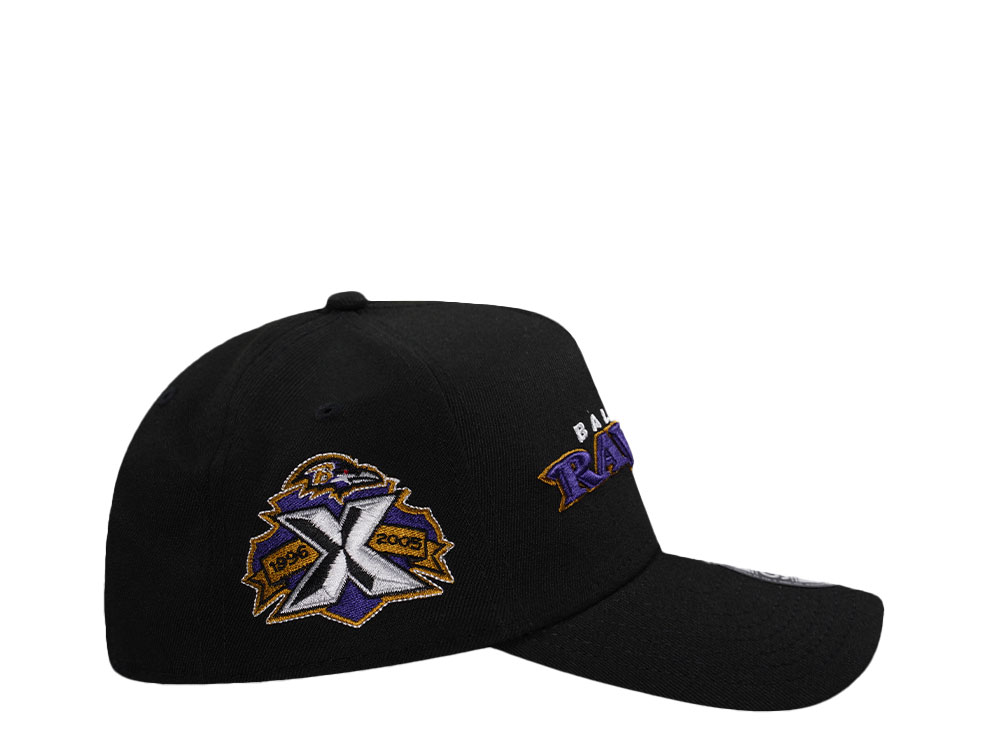 New Era Baltimore Ravens 10th Anniversary Black Edition 9Forty A Frame Snapback Casquette