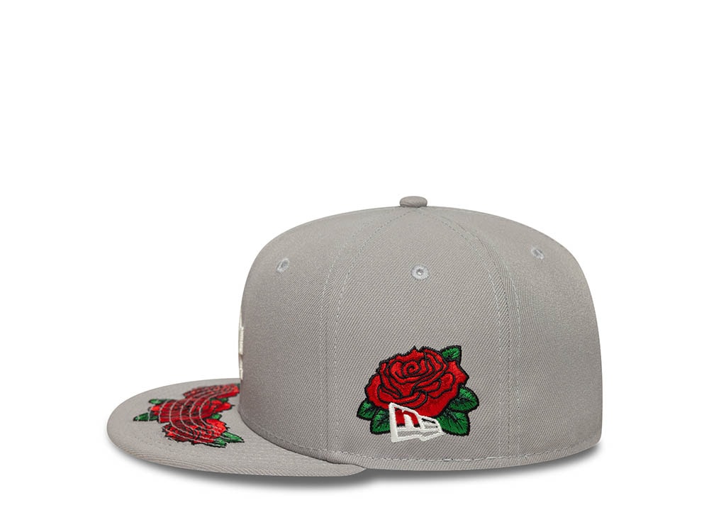New Era Los Angeles Dodgers World Championship 1955 Floral Gray Prime Edition 59Fifty Fitted Casquette
