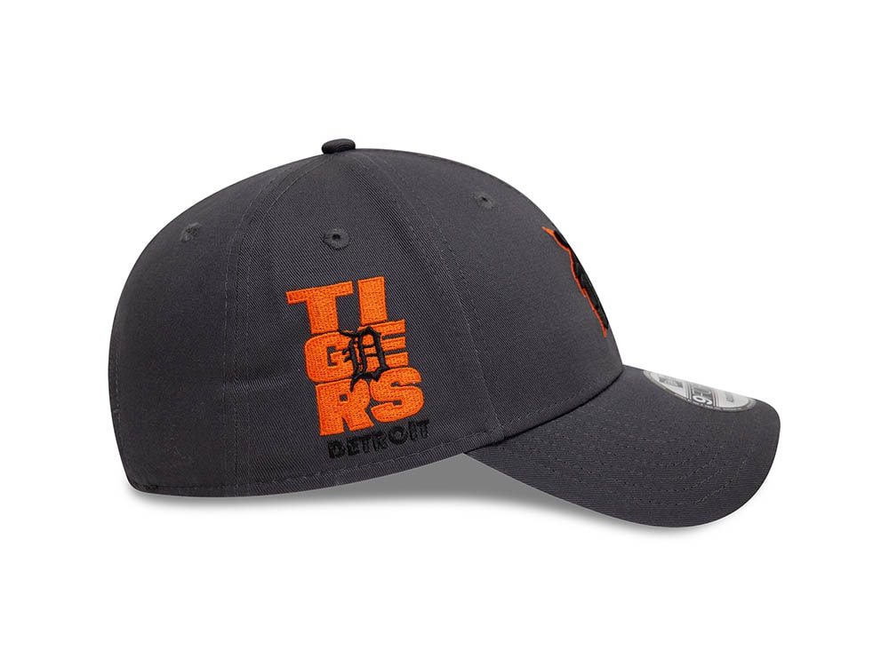 New Era Detroit Tigers MLB Patch Gray 9Forty Strapback Casquette