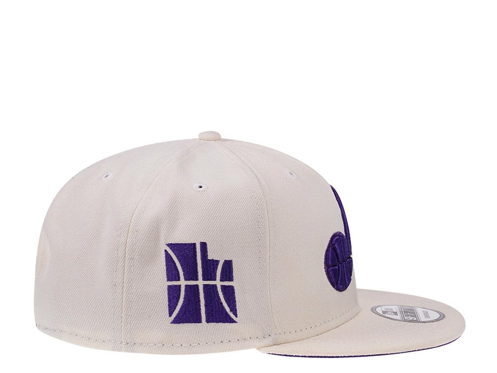 New Era Utah Jazz Bear Chrome White Edition 9Fifty Snapback Casquette