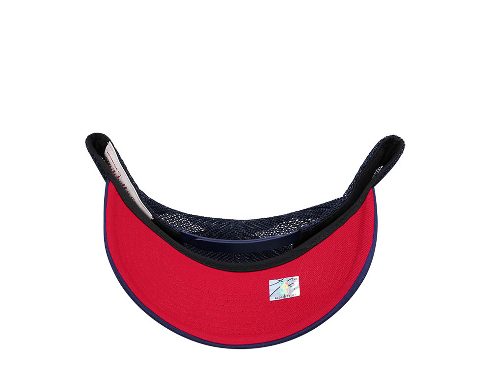 Mitchell & Ness Houston Rockets Navy Billboard Trucker Snapback Casquette