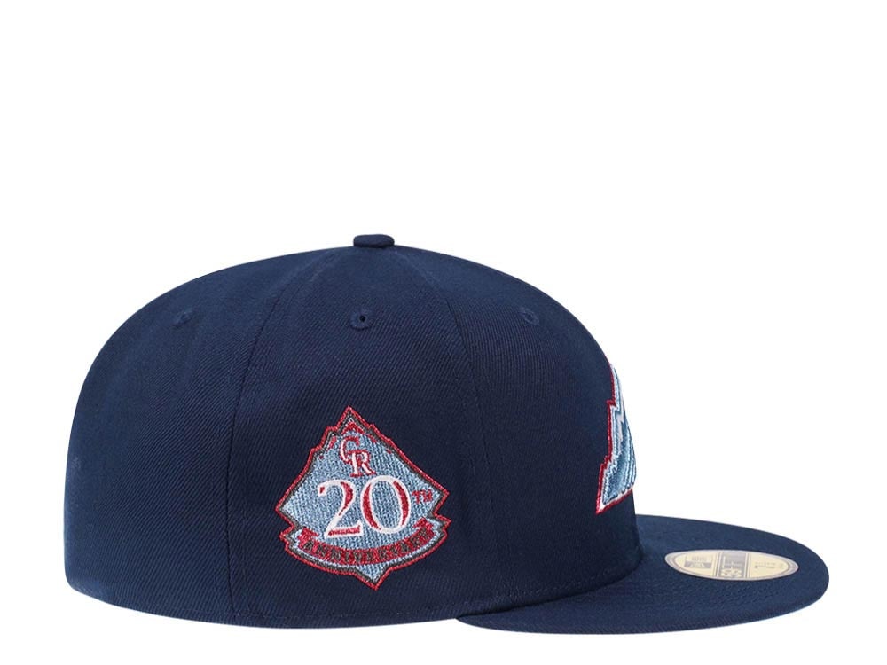 New Era Colorado Rockies 20th Anniversary Metallic Suede Elite Edition 59Fifty Fitted Casquette