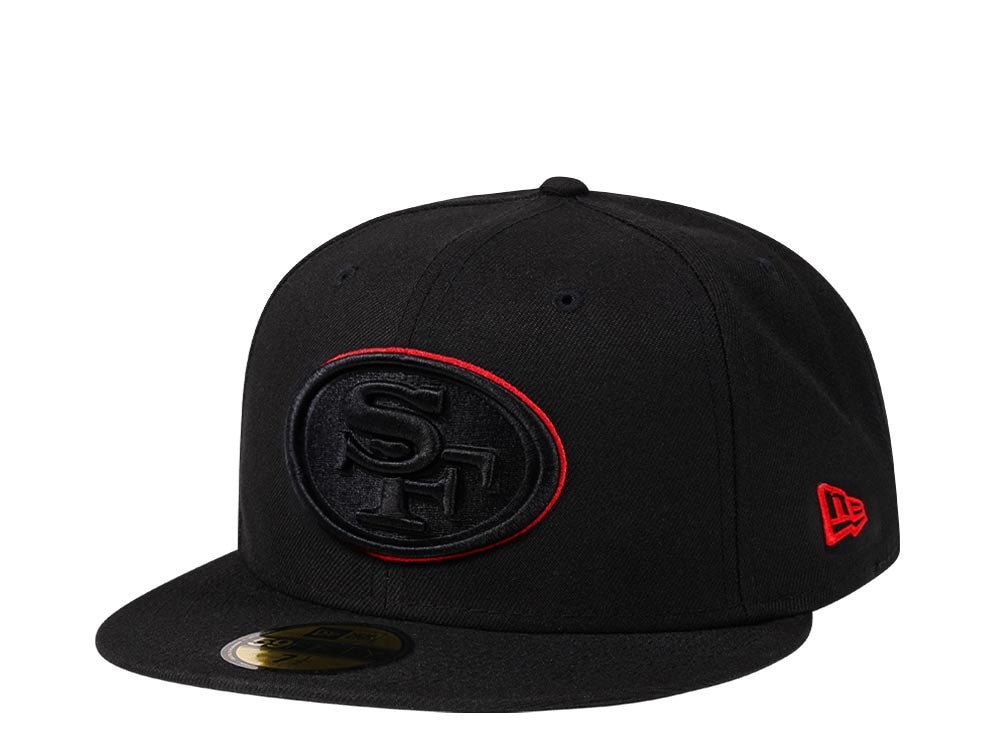 New Era San Francisco 49ers all about black Edition 59Fifty Fitted Casquette