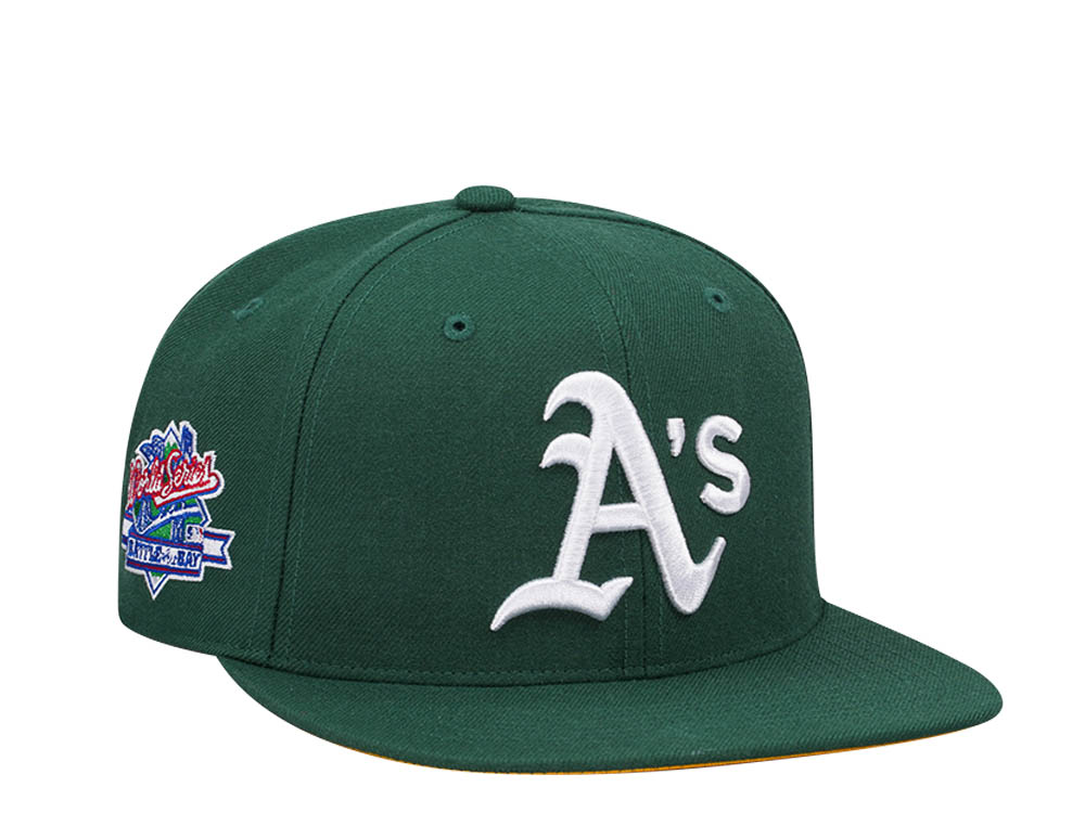 47Brand Oakland Athletics World Series 1989 Dark Green Sure Shot Under Captain Snapback Casquette