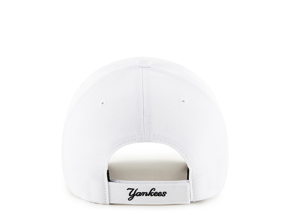 47Brand New York Yankees White Classic Strapback Casquette