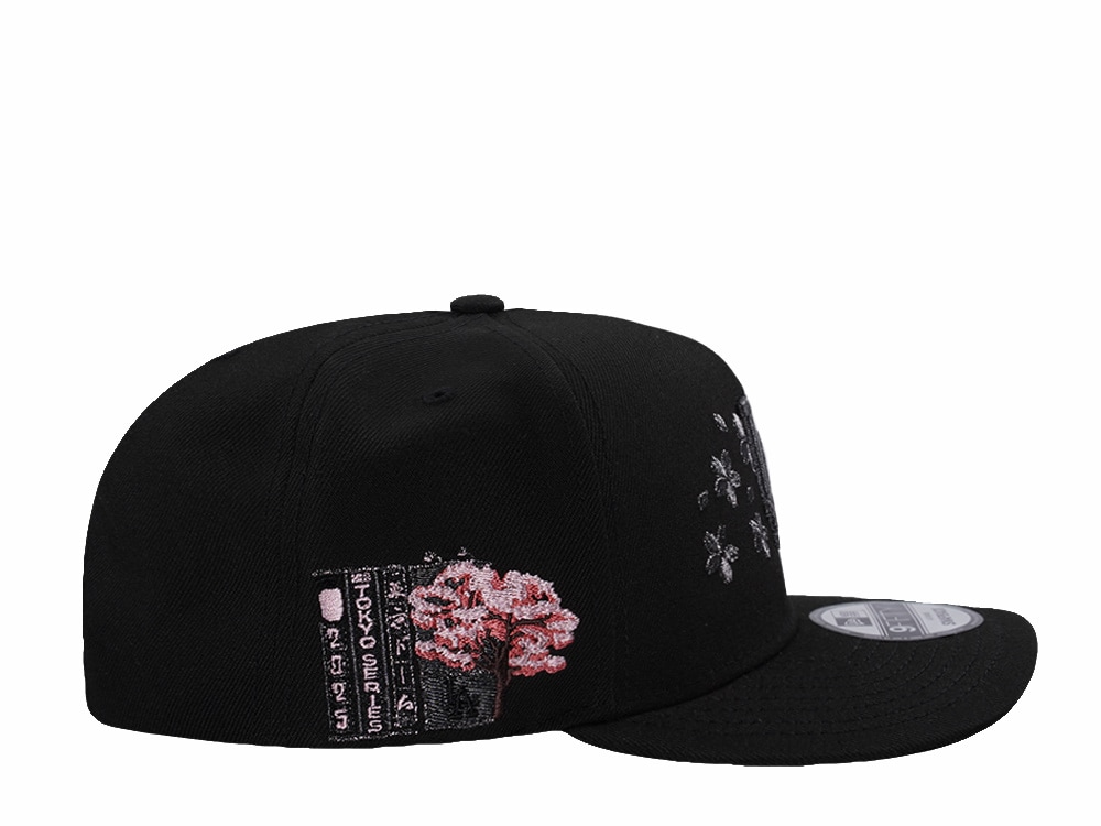New Era Los Angeles Dodgers Tokyo Series Sakura Black Prime Edition 9Fifty A Frame Snapback Casquette