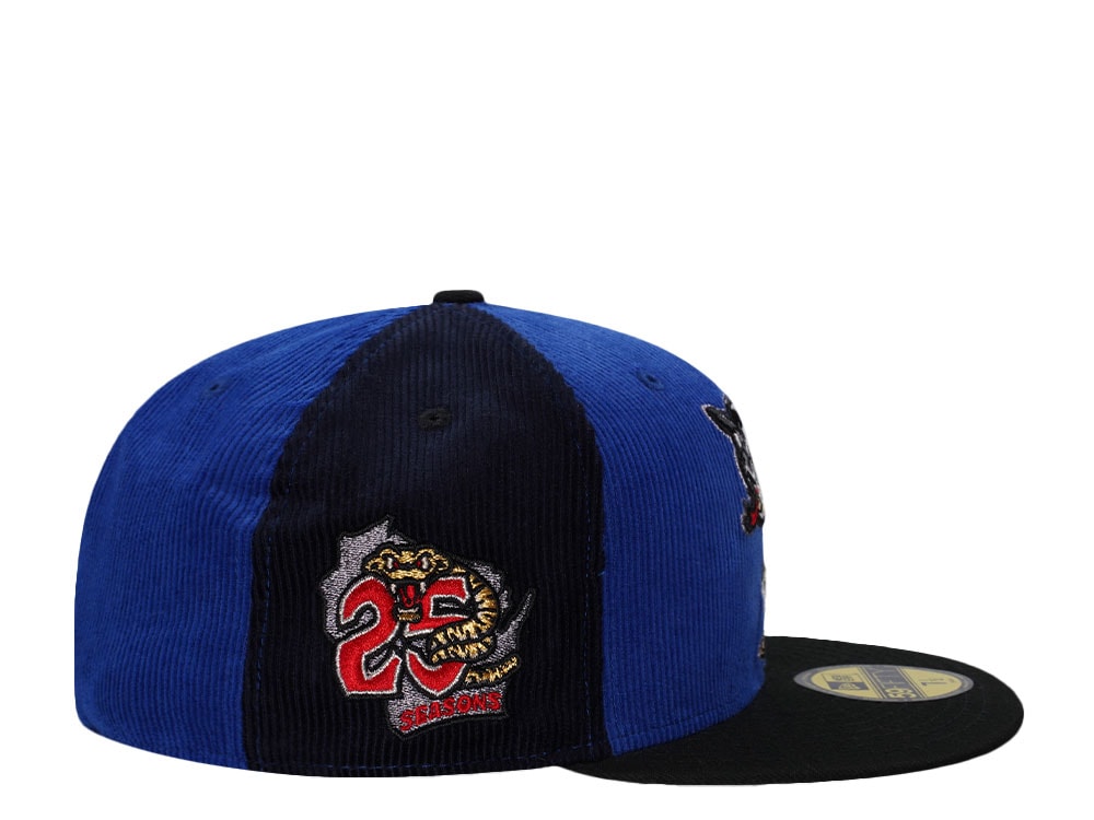 New Era Wisconsin Timber Rattlers 25 Seasons Corduroy Pinwheel Edition 59Fifty Fitted Casquette