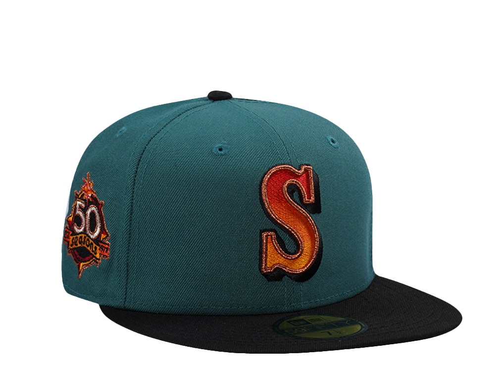 New Era Seattle Mariners 50th Anniversary Pine Two Tone Edition 59Fifty Fitted Casquette