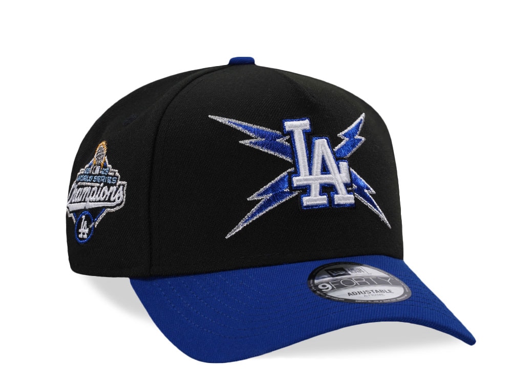 New Era Los Angeles Dodgers World Series Champions 2025 Black Two Tone Edition 9Forty A Frame Snapback Casquette