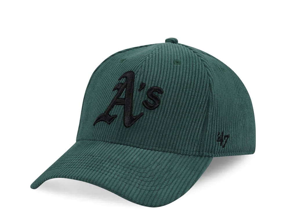 47Brand Oakland Athletics Dark Green Thick Cord MVP Strapback Casquette