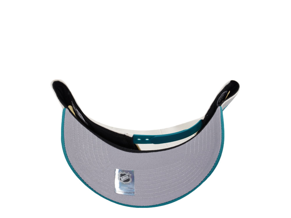 New Era Anaheim Ducks 10th Anniversary Chrome Aqua Two Tone Edition 9Forty A Frame Snapback Casquette