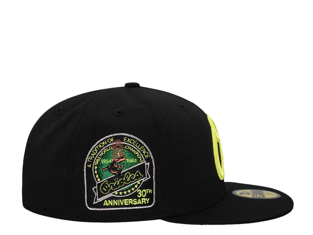 New Era Baltimore Orioles 30th Anniversary Black Neon Edition 59Fifty Fitted Casquette