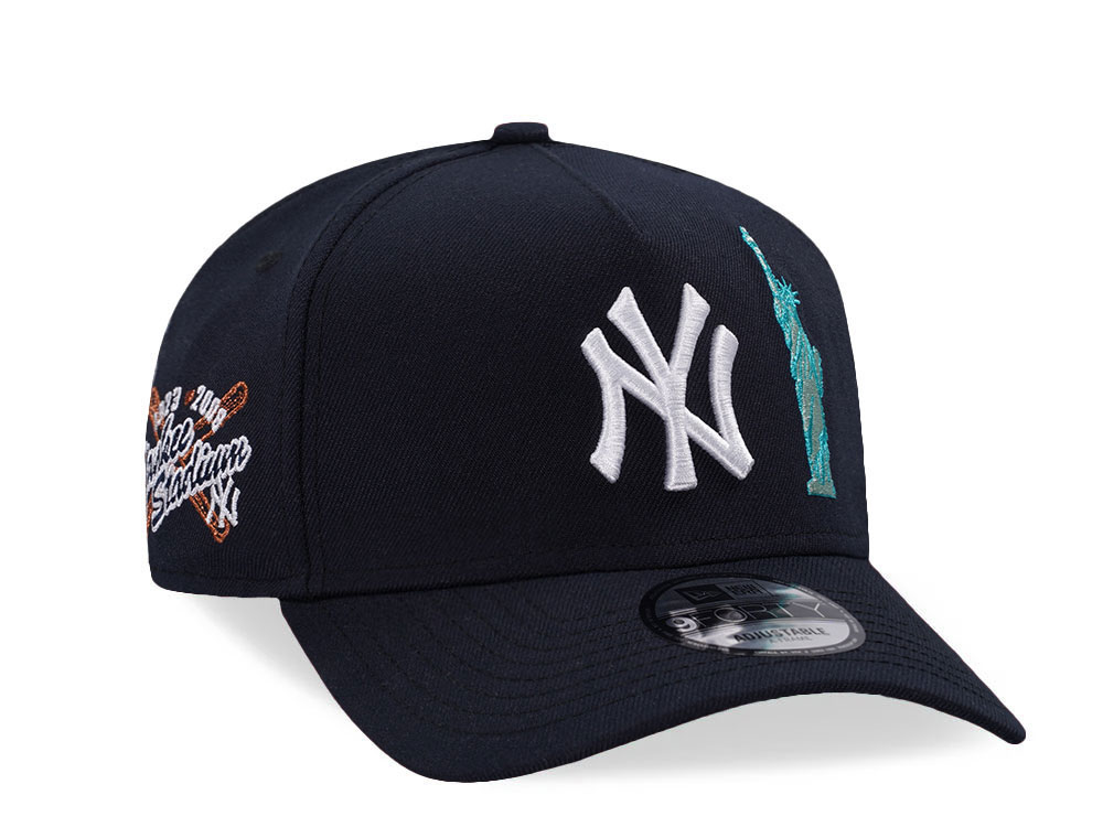 New Era New York Yankees Stadium Patch Navy Prime Edition 9Forty A Frame Snapback Casquette