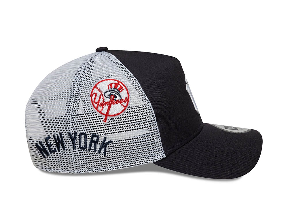 New Era New York Yankees Multi Patch 9Forty A Frame Trucker Snapback Casquette
