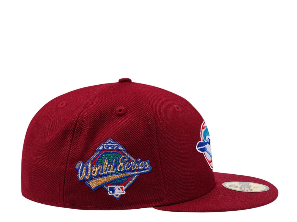 New Era Toronto Blue Jays World Series 1992 Smooth Red Throwback Edition 59Fifty Fitted Casquette