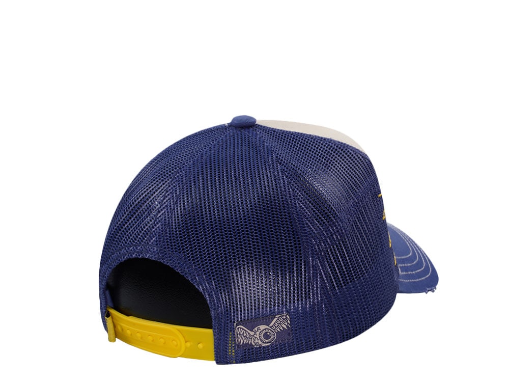 Von Dutch Oval Patch Distressed Two Tone Trucker Snapback Casquette