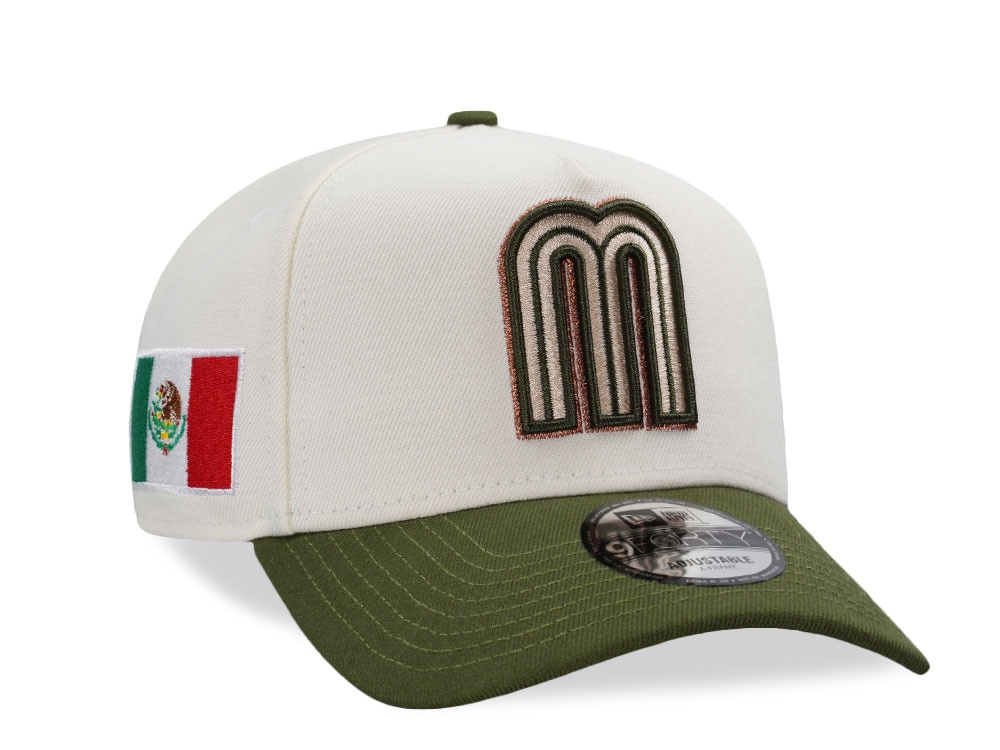 New Era Mexico World Baseball Classic Mexico Chrome Two Tone Edition 9Forty A Frame Snapback Casquette