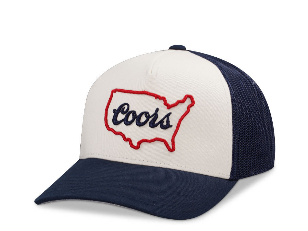 American Needle Miller Coord State Valin Cream Trucker Snapback Casquette