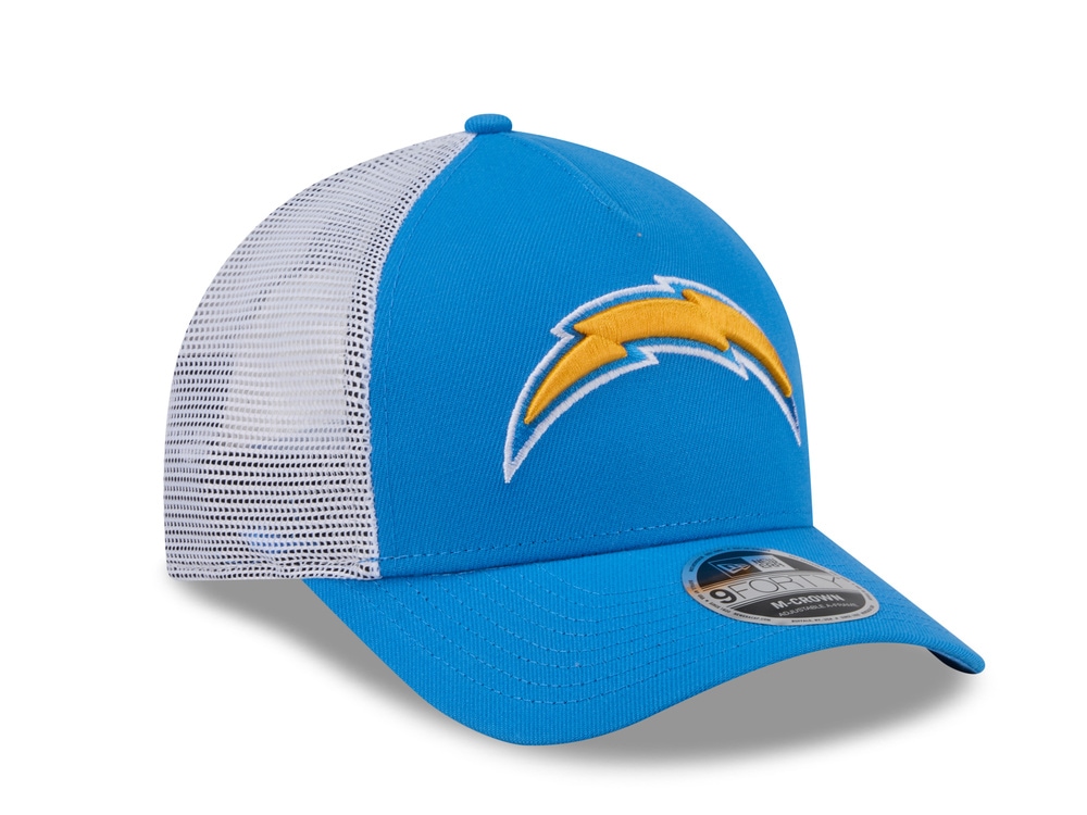 New Era Los Angeles Chargers Official Team Color Edition 9Forty M Crown A Frame Trucker Snapback Casquette