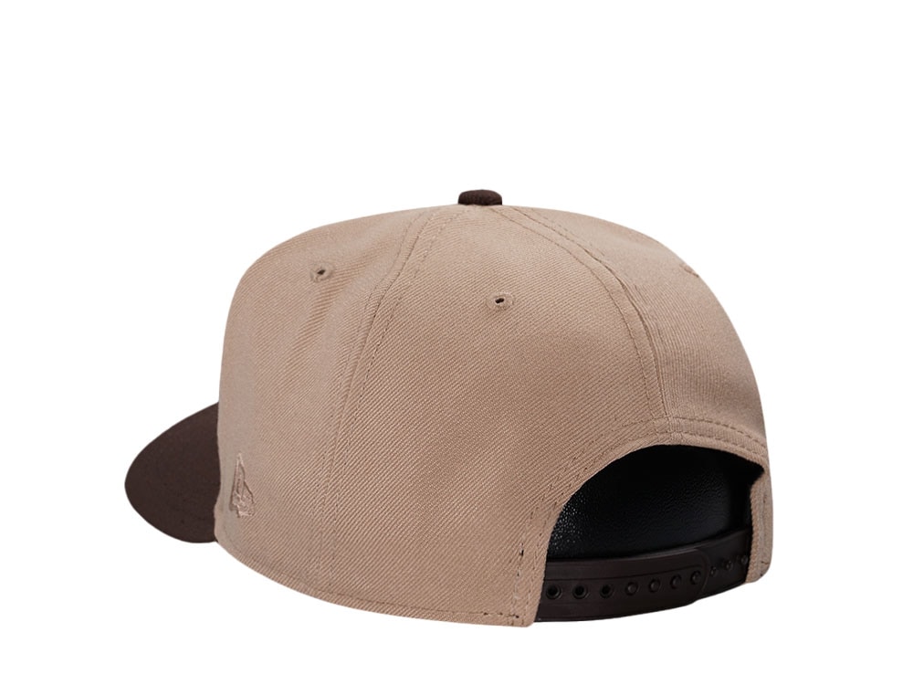 New Era New York Mets 40th Anniversary Tan Metallic Two Tone Edition 9Fifty A Frame Snapback Casquette