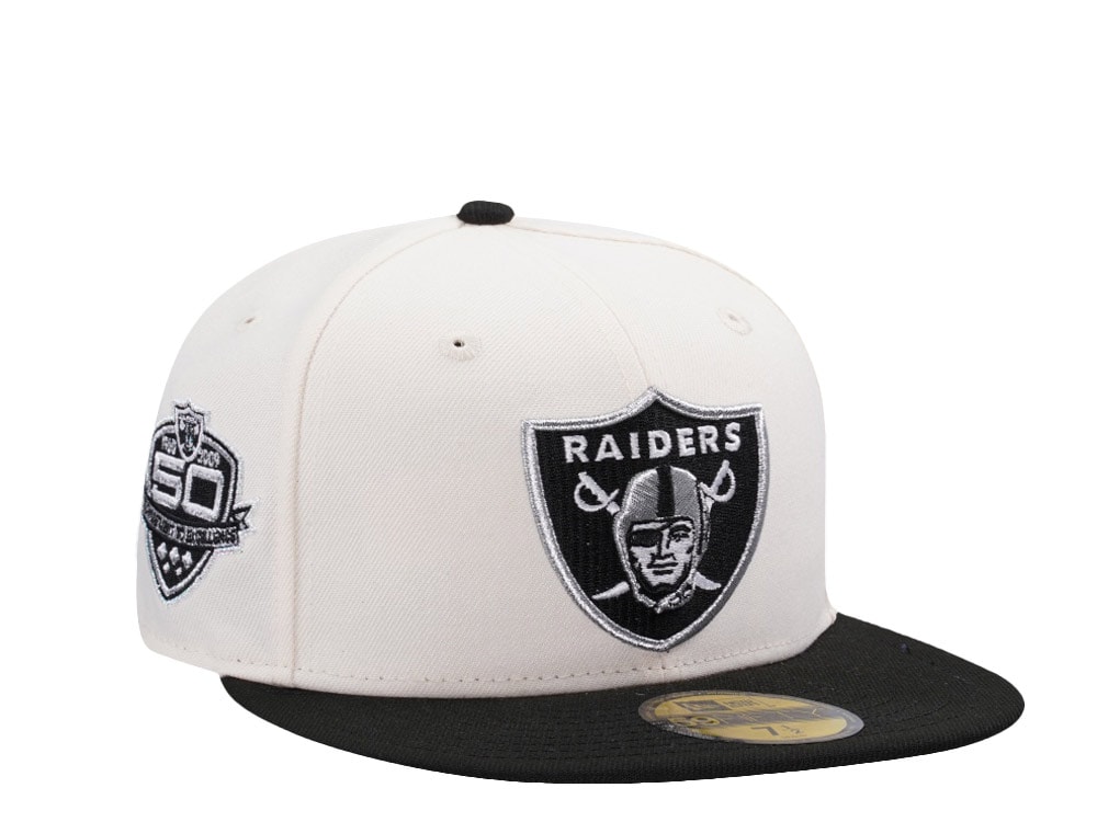 New Era Las Vegas Raiders 50th Anniversary Chrome Two Tone Edition 59Fifty Fitted Casquette