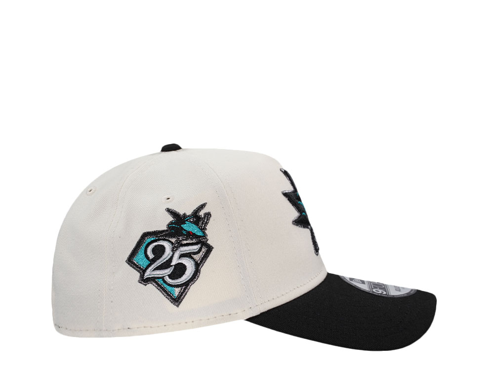 New Era San Jose Sharks 25th Anniversary Chrome Two Tone Edition 9Forty A Frame Snapback Casquette