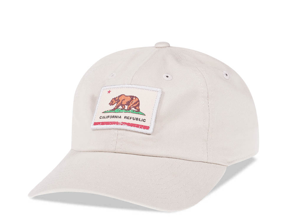 American Needle California Republic Beige Vintage Casual Strapback Casquette
