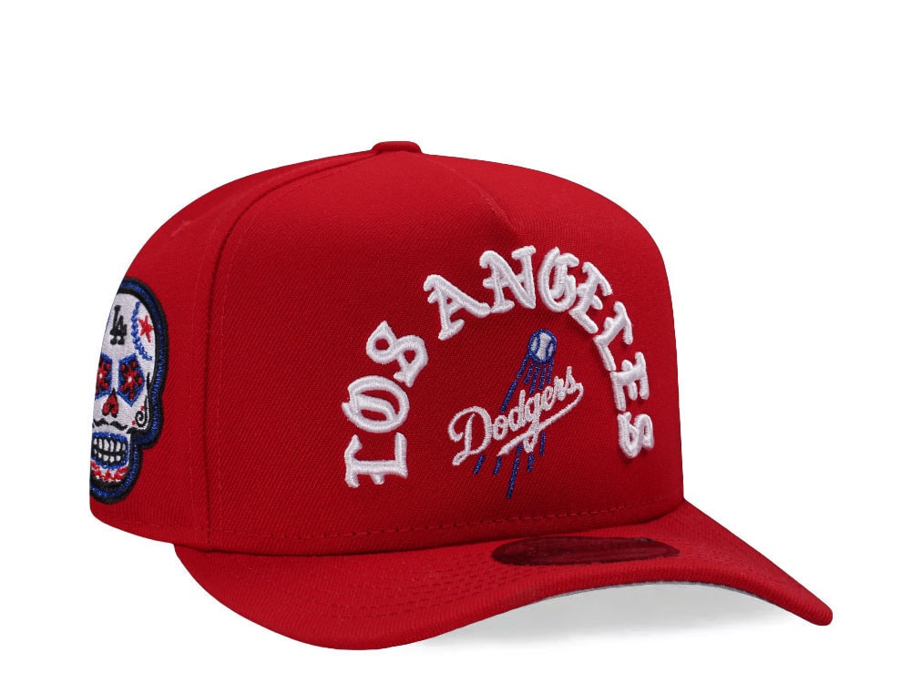 New Era Los Angeles Dodgers Skull Red Prime Edition 9Fifty A Frame Snapback Casquette