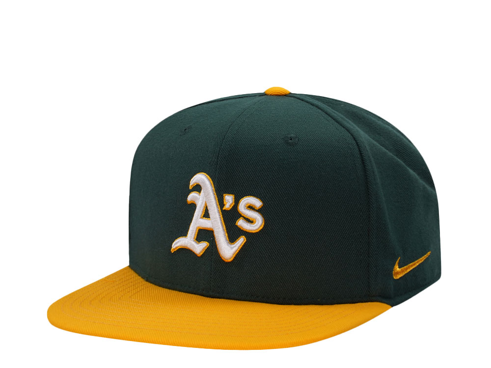 Nike Oakland Athletics Dri-Fit Pro Dark Green Two Tone Edition Snapback Casquette