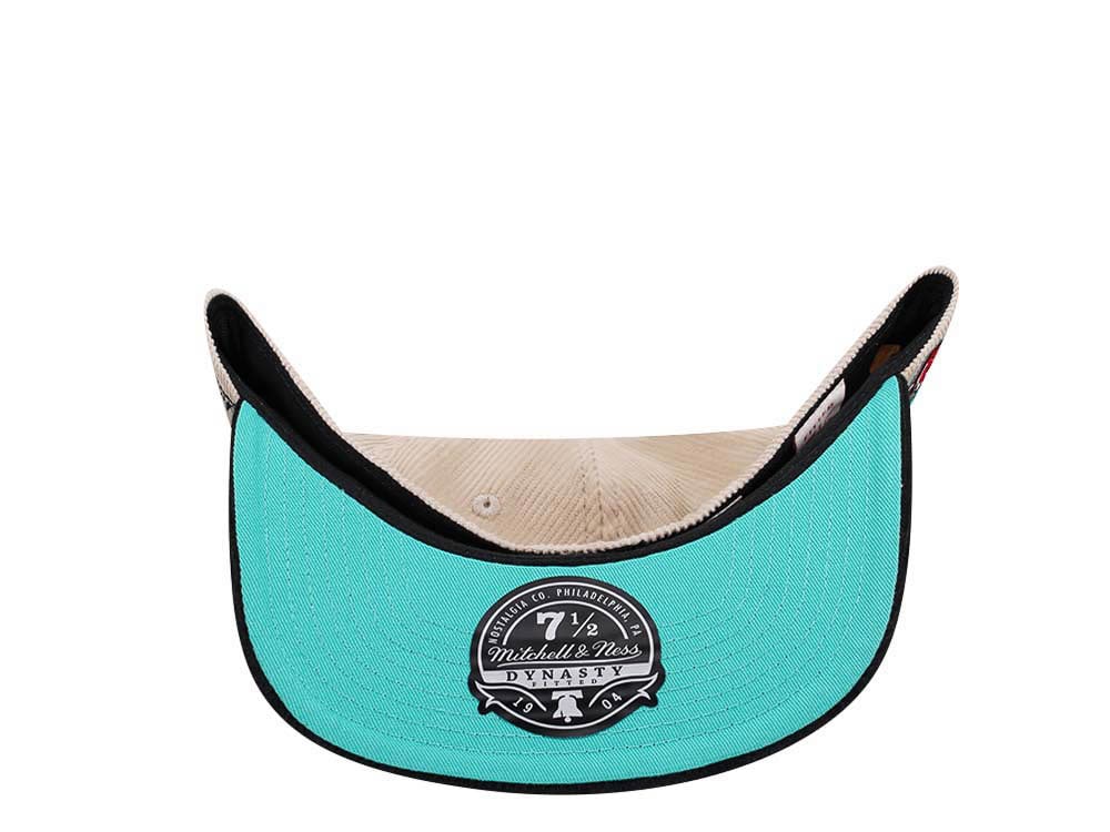 Mitchell & Ness Vancouver Grizzlies Inaugural Season 96 Two Tone Hardwood Classic Cord Edition Dynasty Fitted Casquette