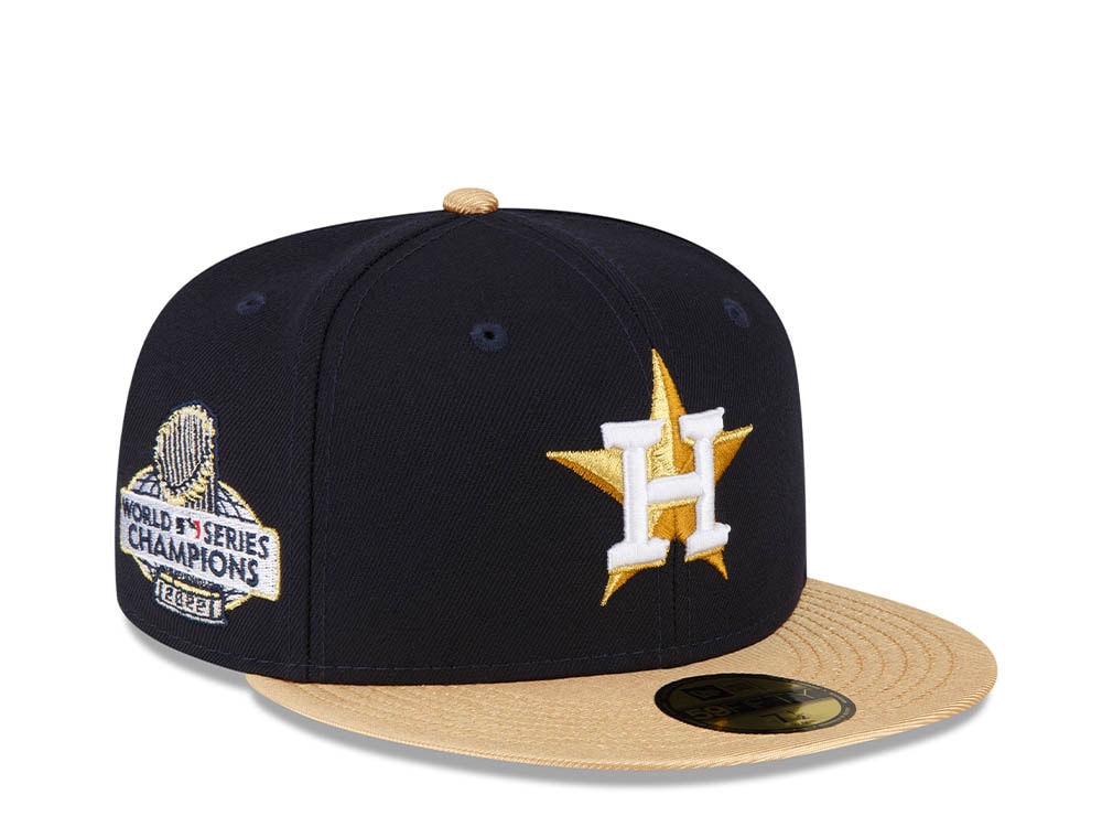 New Era Houston Astros World Series Champions 2022 Navy Gold Edition 59Fifty Fitted Casquette