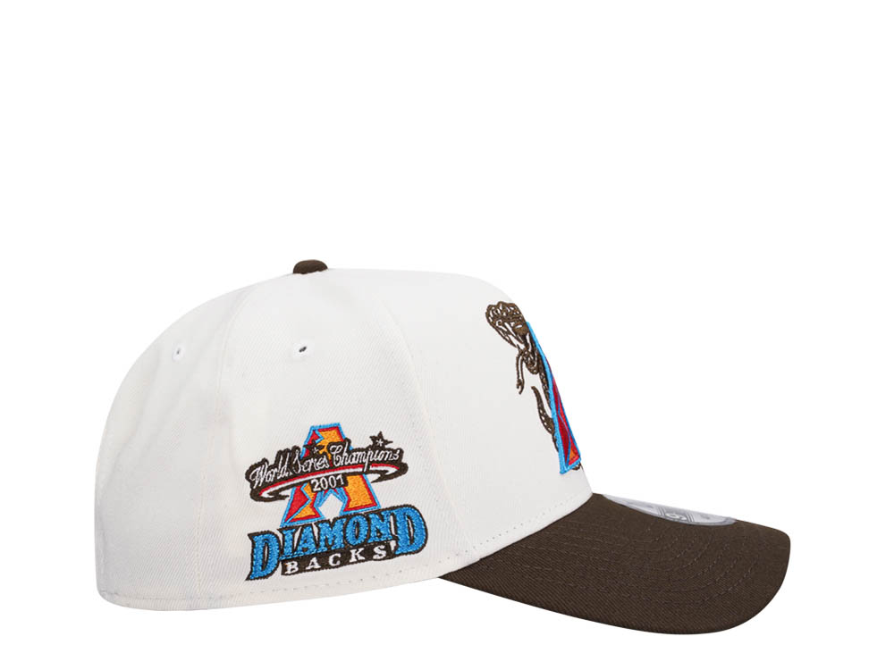 New Era Arizona Diamondbacks World Series Champions 2001 Chrome Two Tone Edition 9Forty A Frame Snapback Casquette