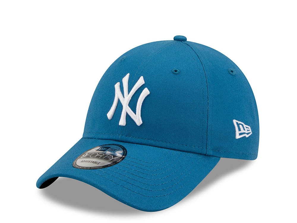 New Era New York Yankees Teal League Essential 9Forty Strapback Casquette