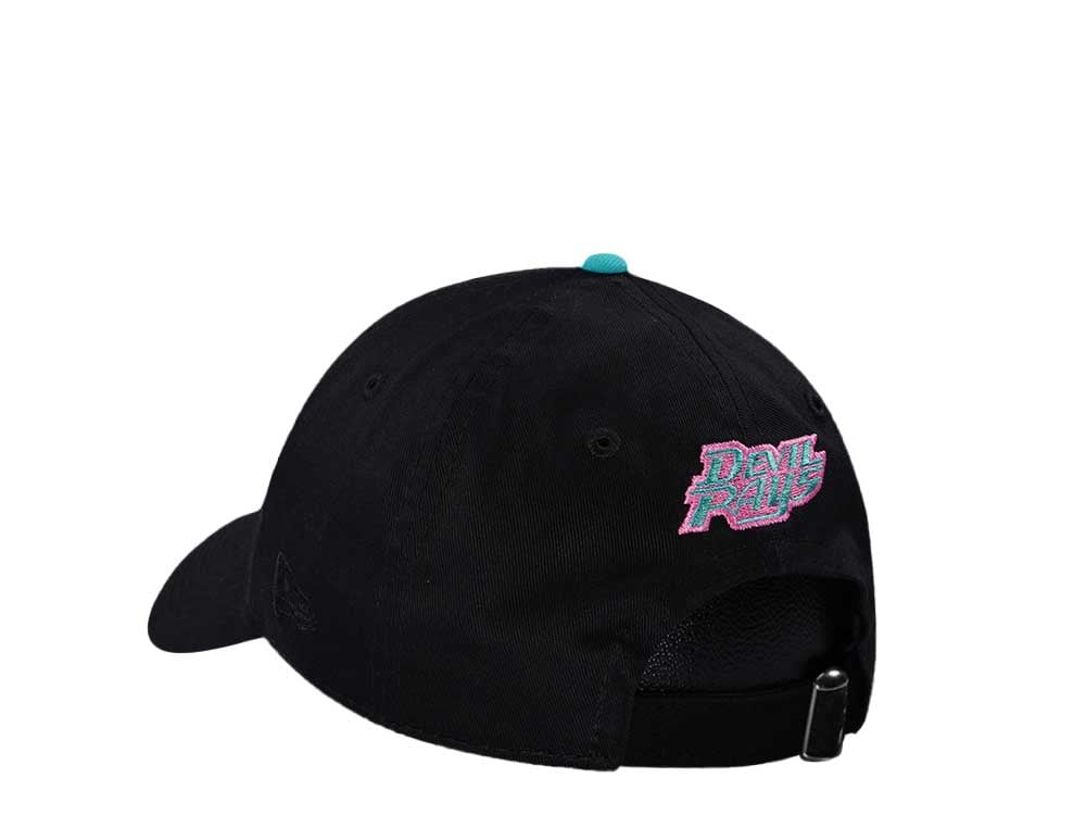 New Era Tampa Bay Rays Black Teal Pink 9Twenty Strapback Casquette
