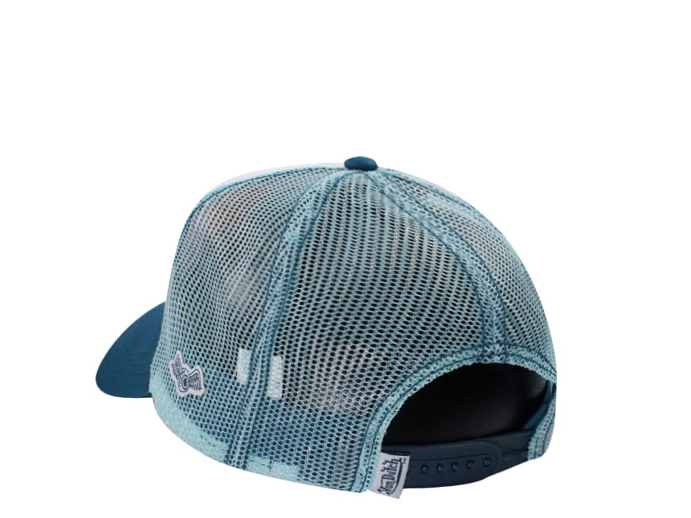 Von Dutch Embroidery Sunny Ride Two Tone Trucker Snapback Casquette