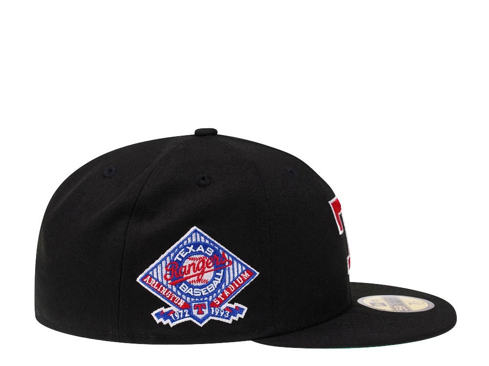 New Era Texas Rangers Arlington Stadium Black Throwback Edition 59Fifty Fitted Casquette