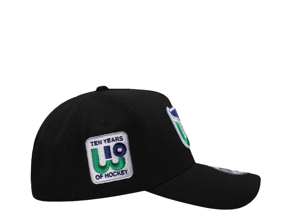 New Era New Era Hartford Whalers 10th Anniversary Black Prime Edition 9Forty A Frame Snapback Casquette