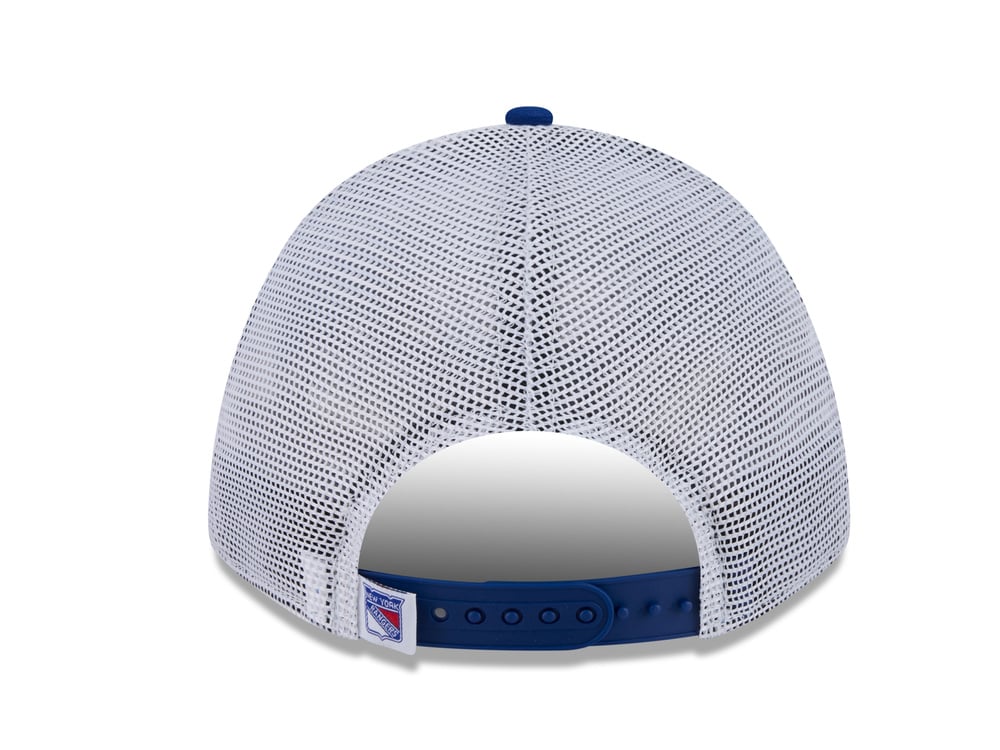 New Era New York Rangers Official Team Color Edition 9Forty M Crown A Frame Trucker Snapback Casquette