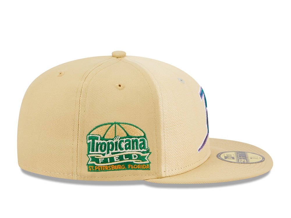 New Era Tampa Bay Rays Tropicana Field Raffia Front Vegas Gold Edition 59Fifty Fitted Casquette