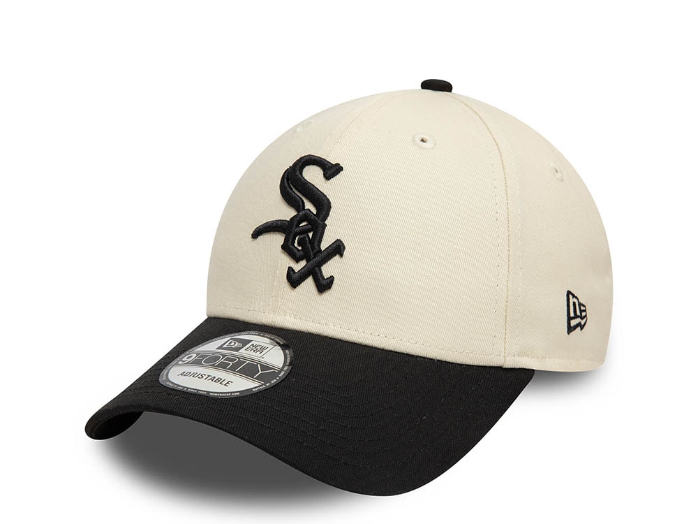New Era Chicago White Sox Block Two Tone Edition White 9Forty Strapback Casquette