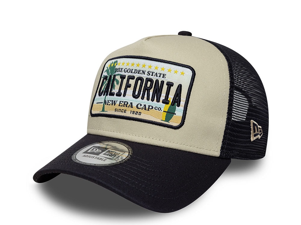 New Era California License Plate Stone Edition 9Forty A Frame Trucker Snapback Casquette