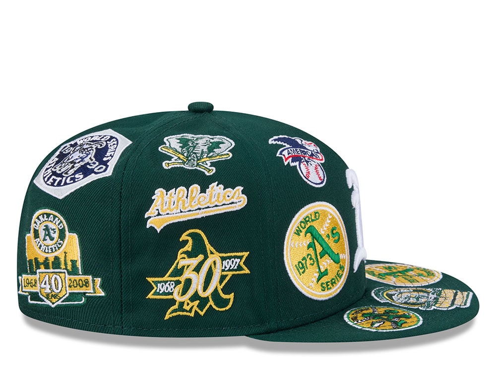 New Era Oakland Athletics All Over Green Edition 59Fifty Fitted Casquette