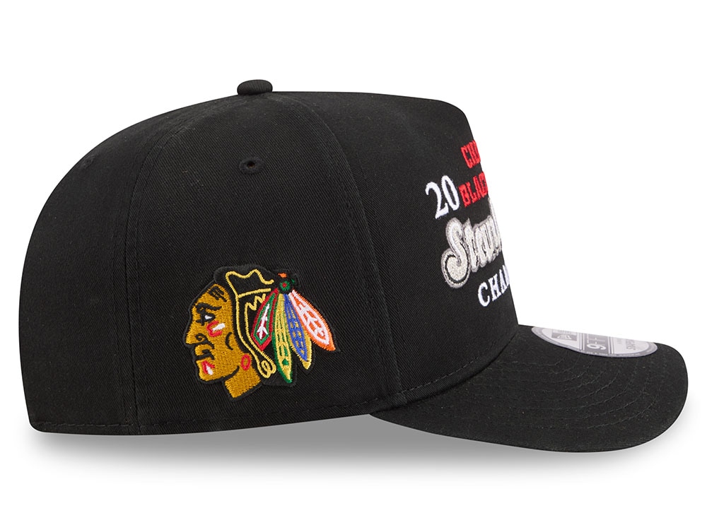 New Era Chicago Blackhawks Stanley Cup Champions 2010 Historic Black Edition 9Fifty A Frame Snapback Casquette