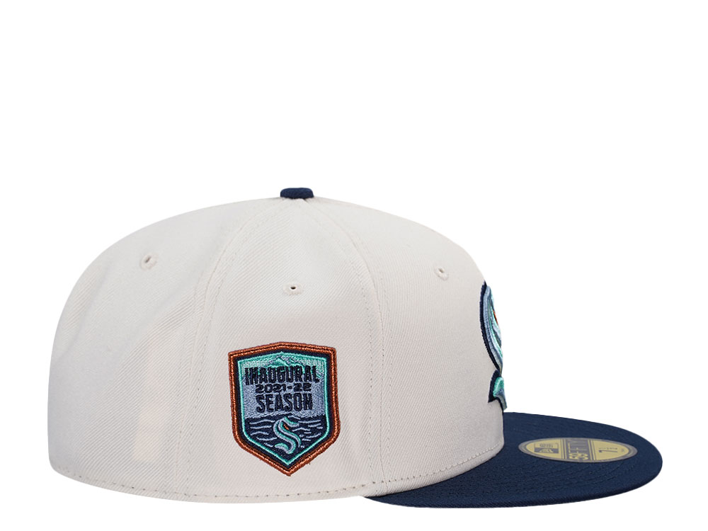 New Era Seattle Kraken Inaugural Season 2021 Chrome Two Tone Prime Edition 59Fifty Fitted Casquette