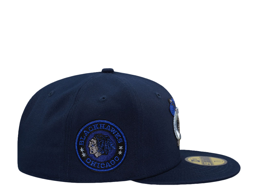 New Era Chicago Blackhawks Navy Prime Edition 59Fifty Fitted Casquette