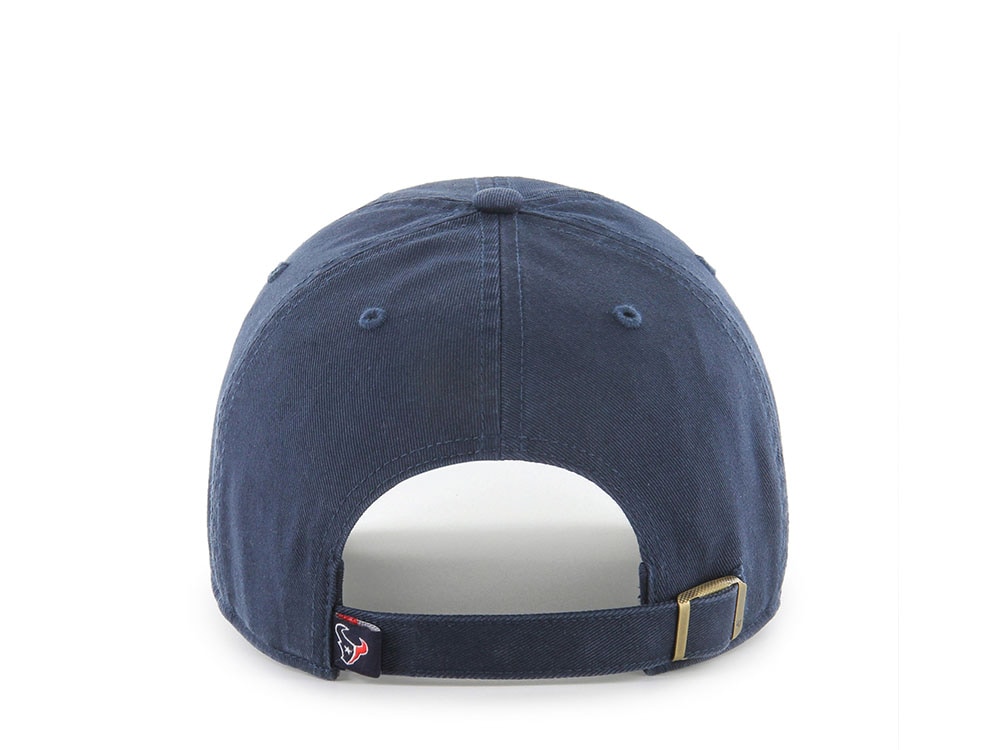 47Brand Houston Texans Navy Classic Edition Clean Up Strapback Casquette