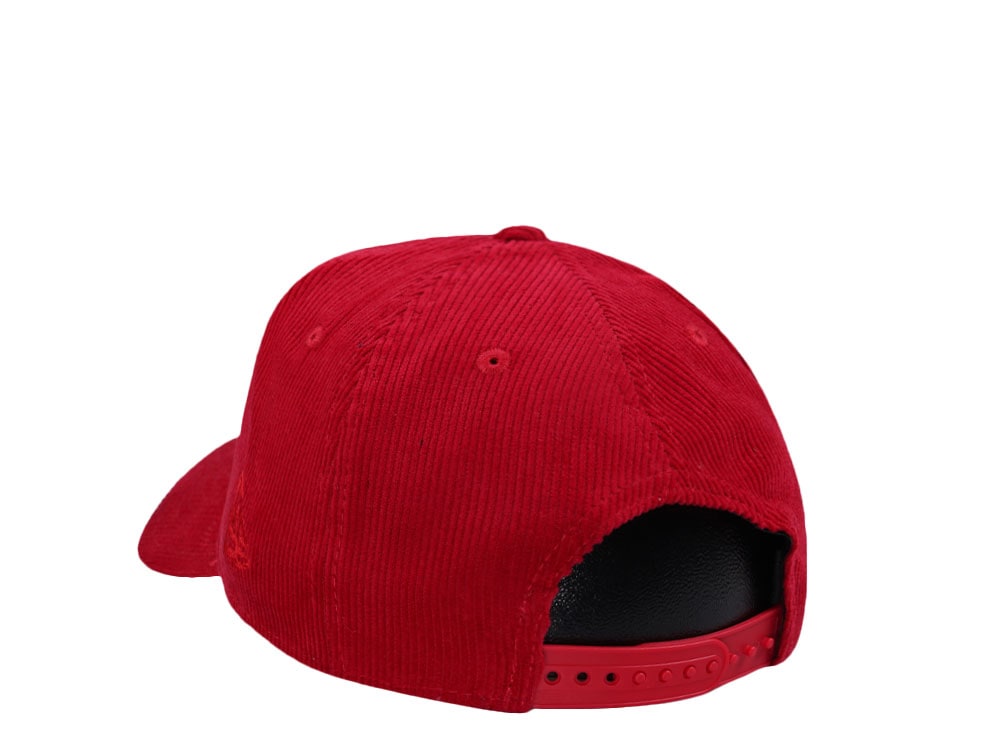 New Era Kansas City Chiefs 60th Anniversary Red Corduroy Edition 9Forty A Frame Snapback Casquette
