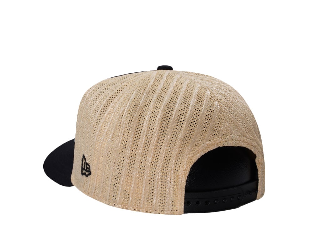 New Era Chicago White Sox Grained Black Edition 9Fifty Trucker A Frame Snapback Casquette