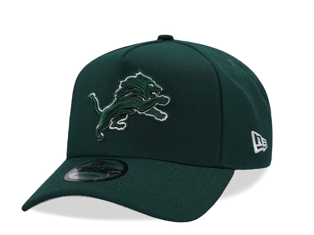 New Era Detroit Lions Field Green Prime Edition 9Forty A Frame Snapback Casquette