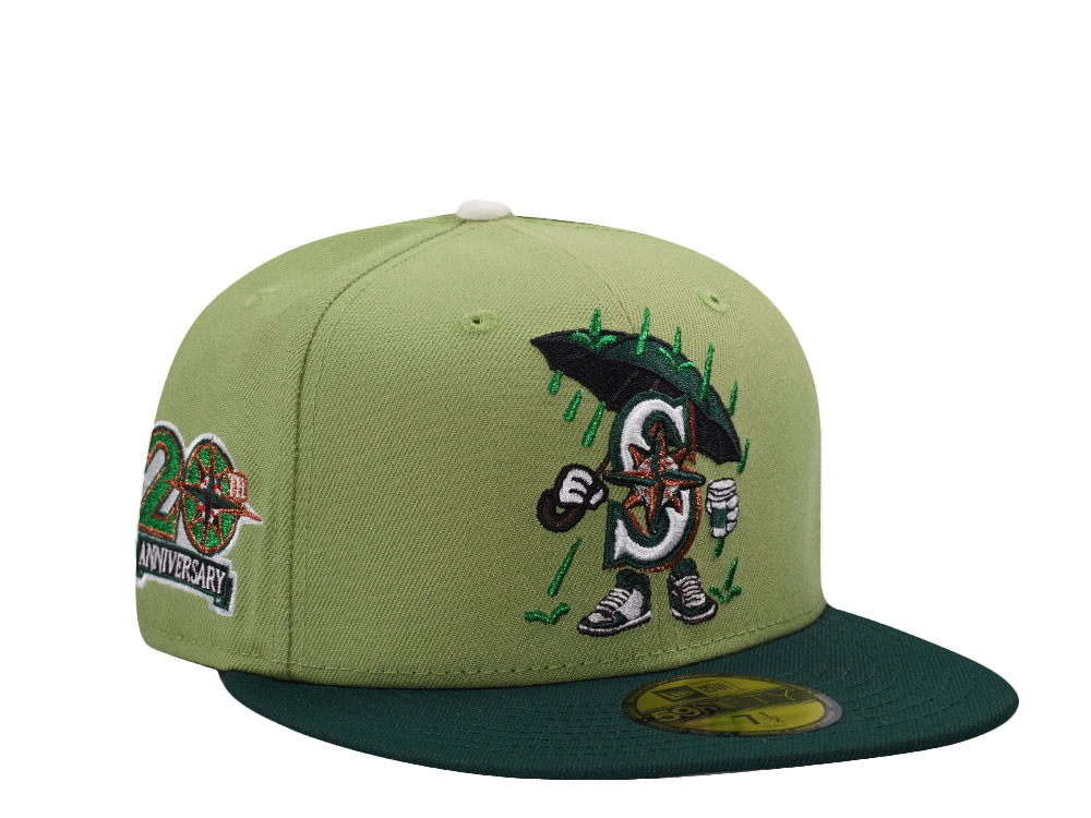 New Era Seattle Mariners 20th Anniversary Green Two Tone Edition 59Fifty Fitted Casquette